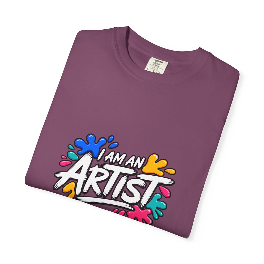 Artist T‑Shirt — "Human Artist" Colorful Paint Splash Graphic Tee