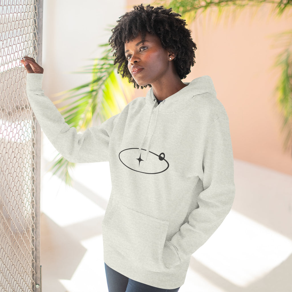 Minimal Orbit Hoodie — Simple Space Graphic Pullover