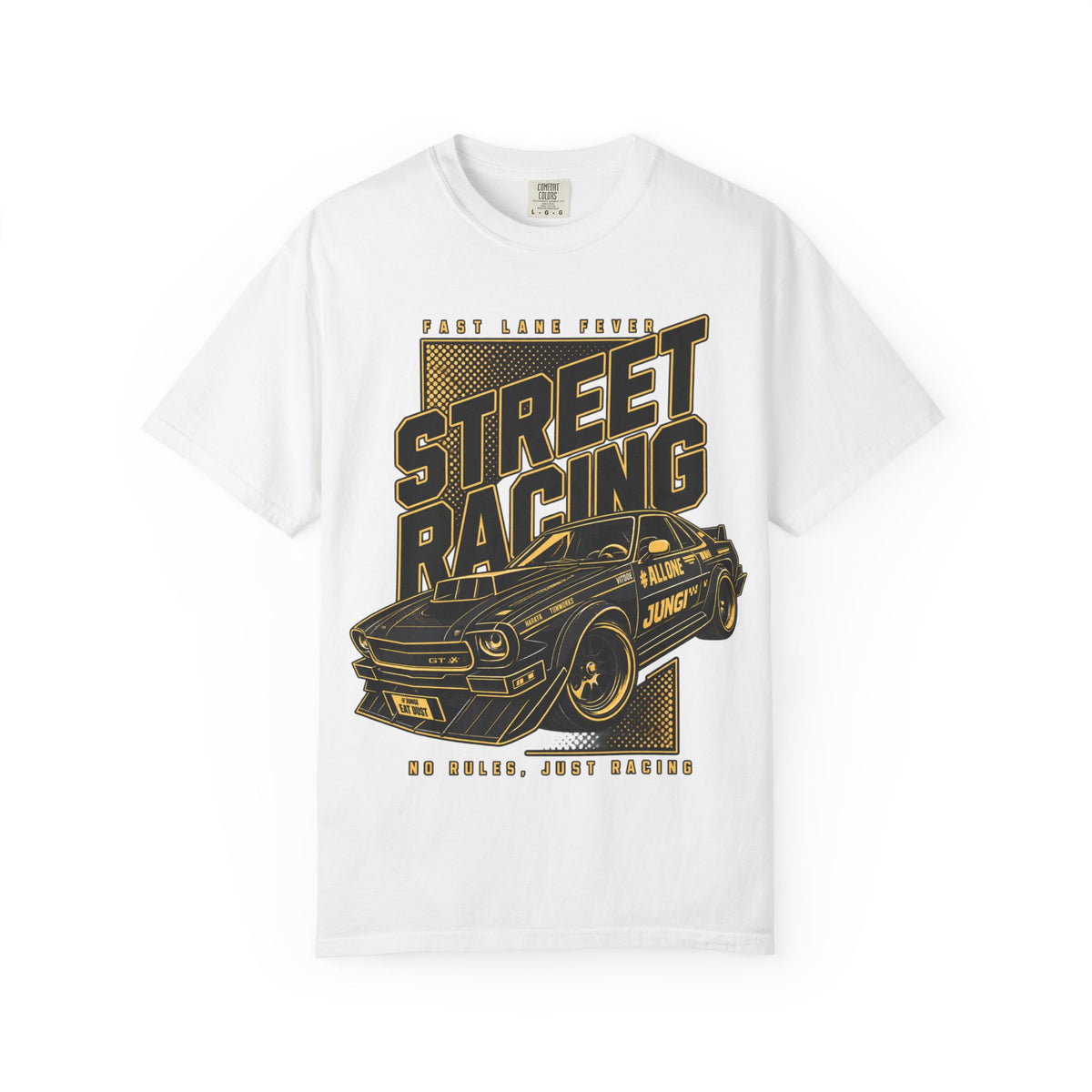 Street Racing Car T-Shirt — Retro Drift Racing Graphic Tee