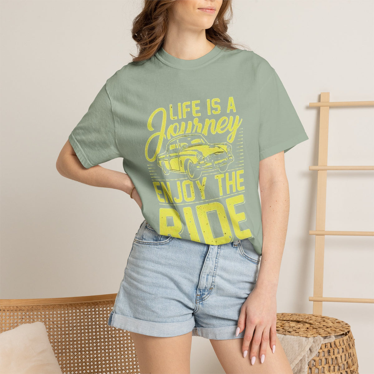 Enjoy The Ride T-Shirt — 'Life Is A Journey' Vintage Car Tee