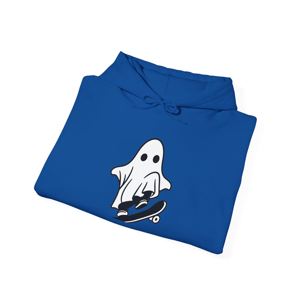 Ghost Skateboard Hoodie — Cute Skateboarding Ghost Graphic Sweatshirt