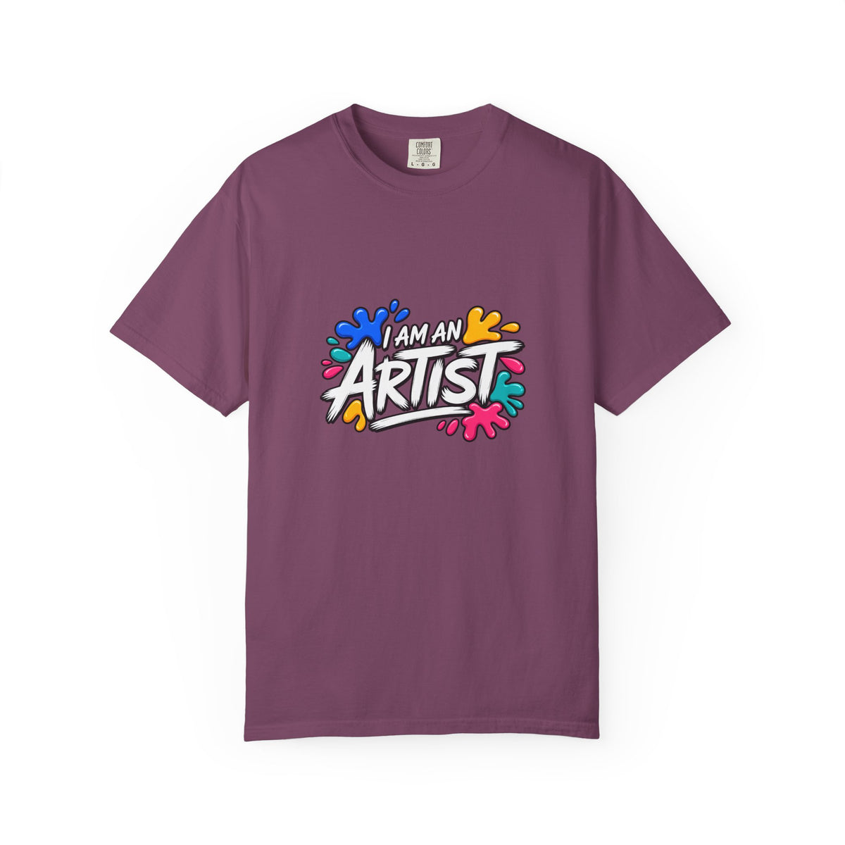 Artist T‑Shirt — "Human Artist" Colorful Paint Splash Graphic Tee