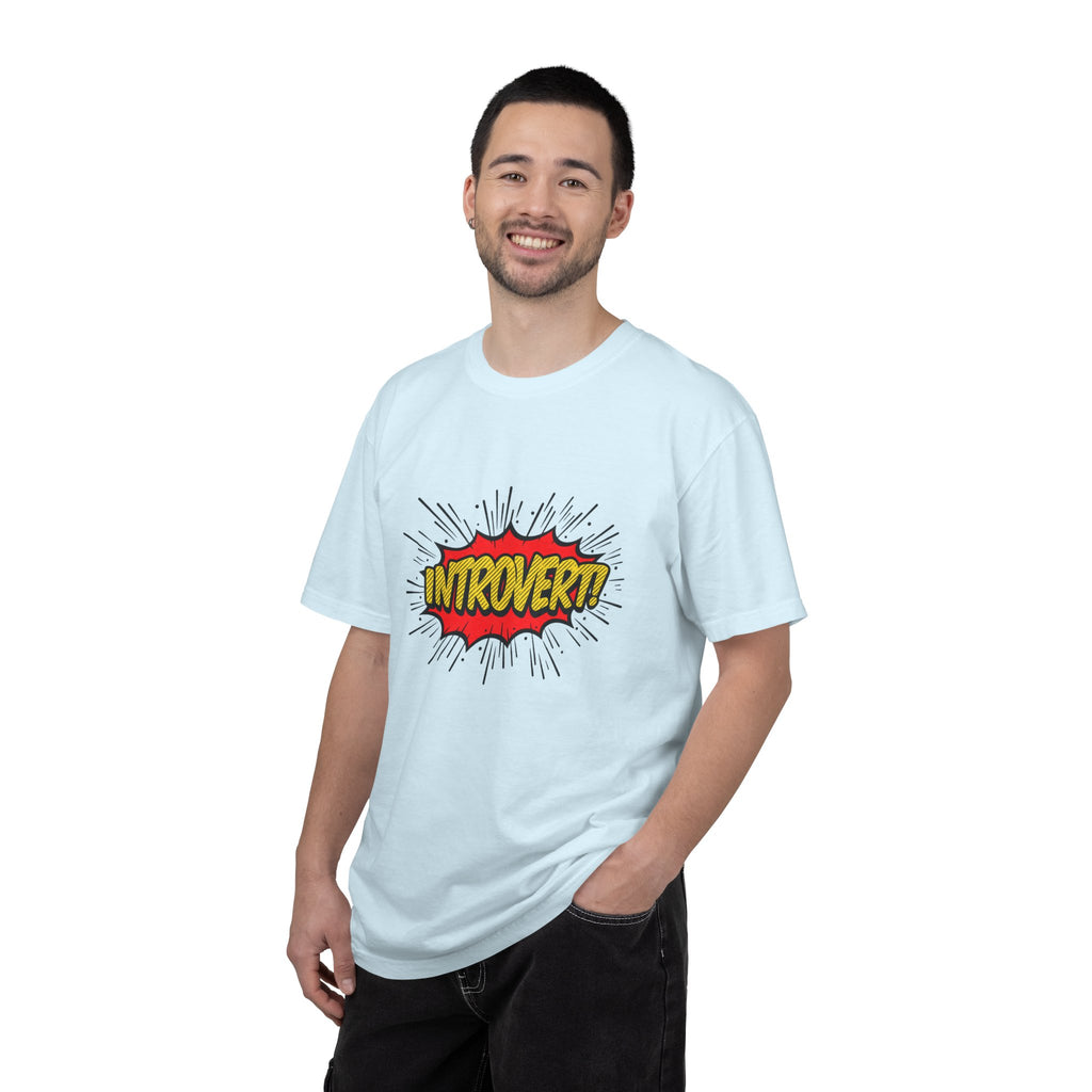 Introvert Comic Pop T-Shirt — Graphic "INTROVERT!" Tee