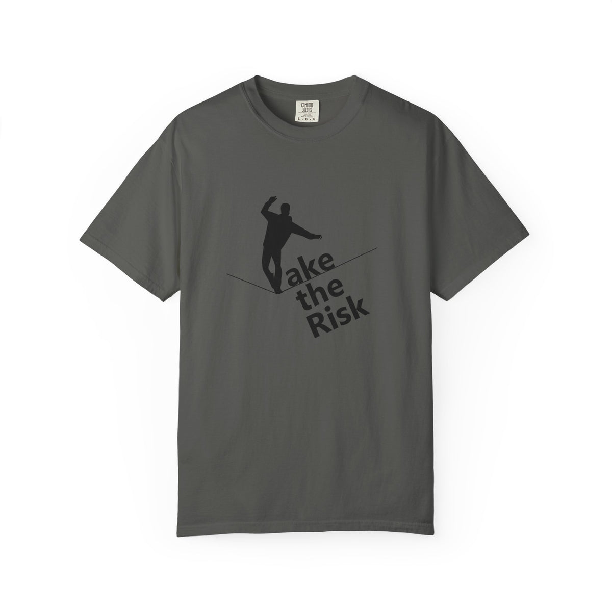 Take the Risk T-Shirt — Tightrope Silhouette Motivational Tee