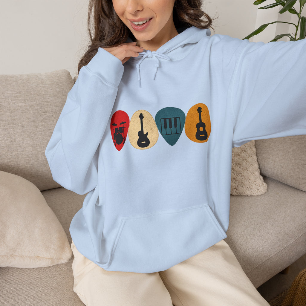 Guitar Picks Graphic Hoodie