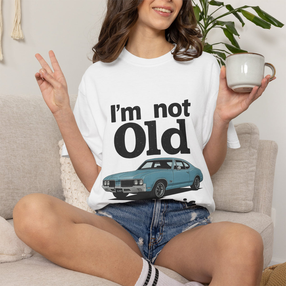 Classic Car T-Shirt — "I'm Not Old I'm Classic" Vintage Auto Tee
