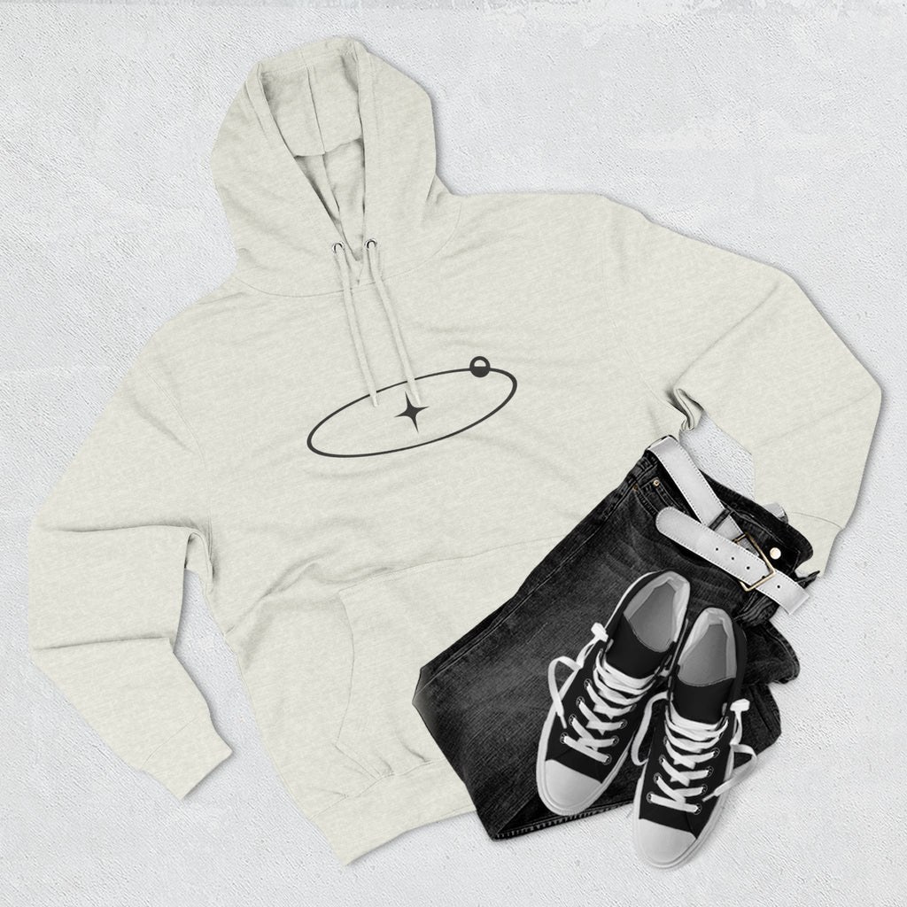 Minimal Orbit Hoodie — Simple Space Graphic Pullover
