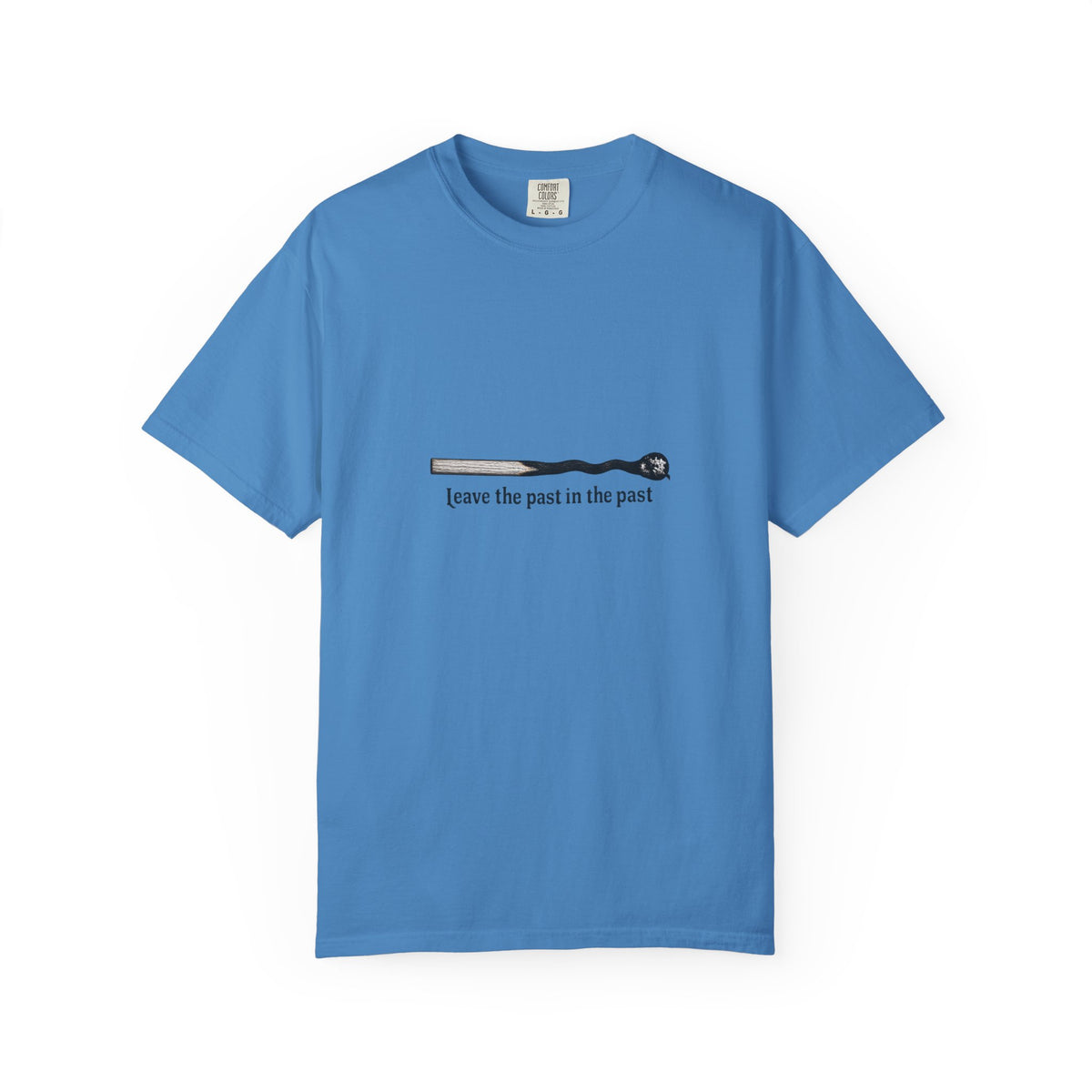 T-Shirt — Minimal Smoking Pipe Graphic “Leave the Past in the Past”