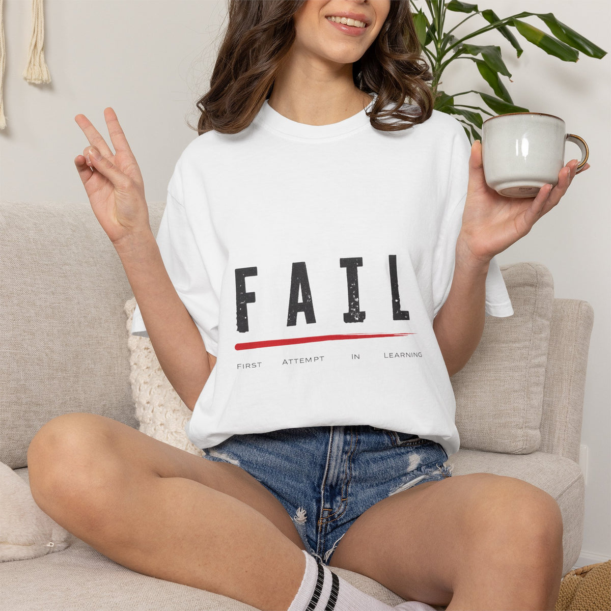FAIL Graphic T‑Shirt — Minimalist Vintage Inspired Mens Tee