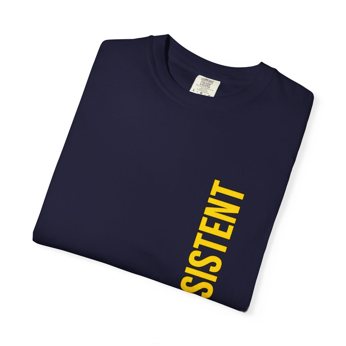 Be Consistent Vertical Graphic T-Shirt — Motivational Fitness Tee