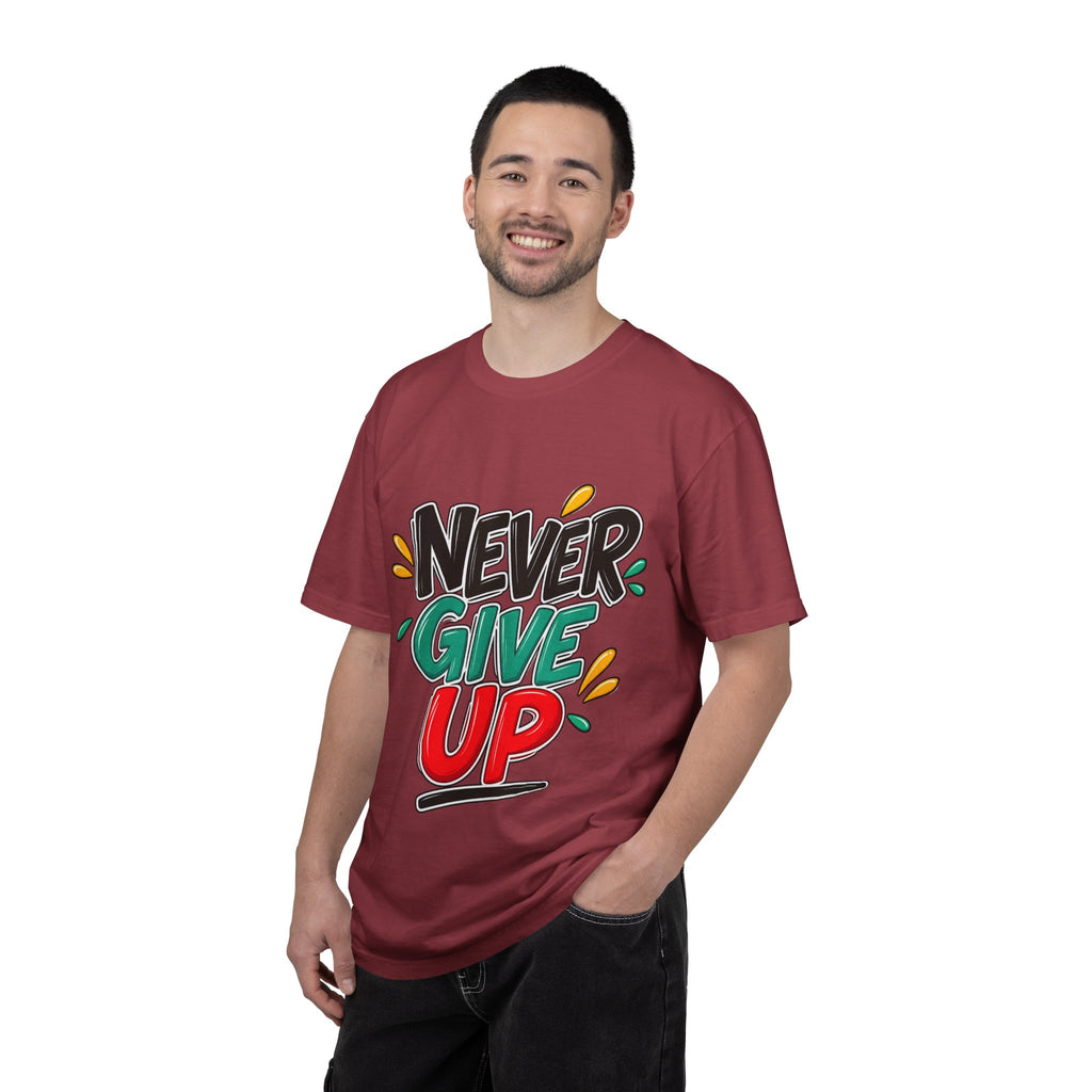 Never Give Up T-Shirt — Motivational Graphic Tee