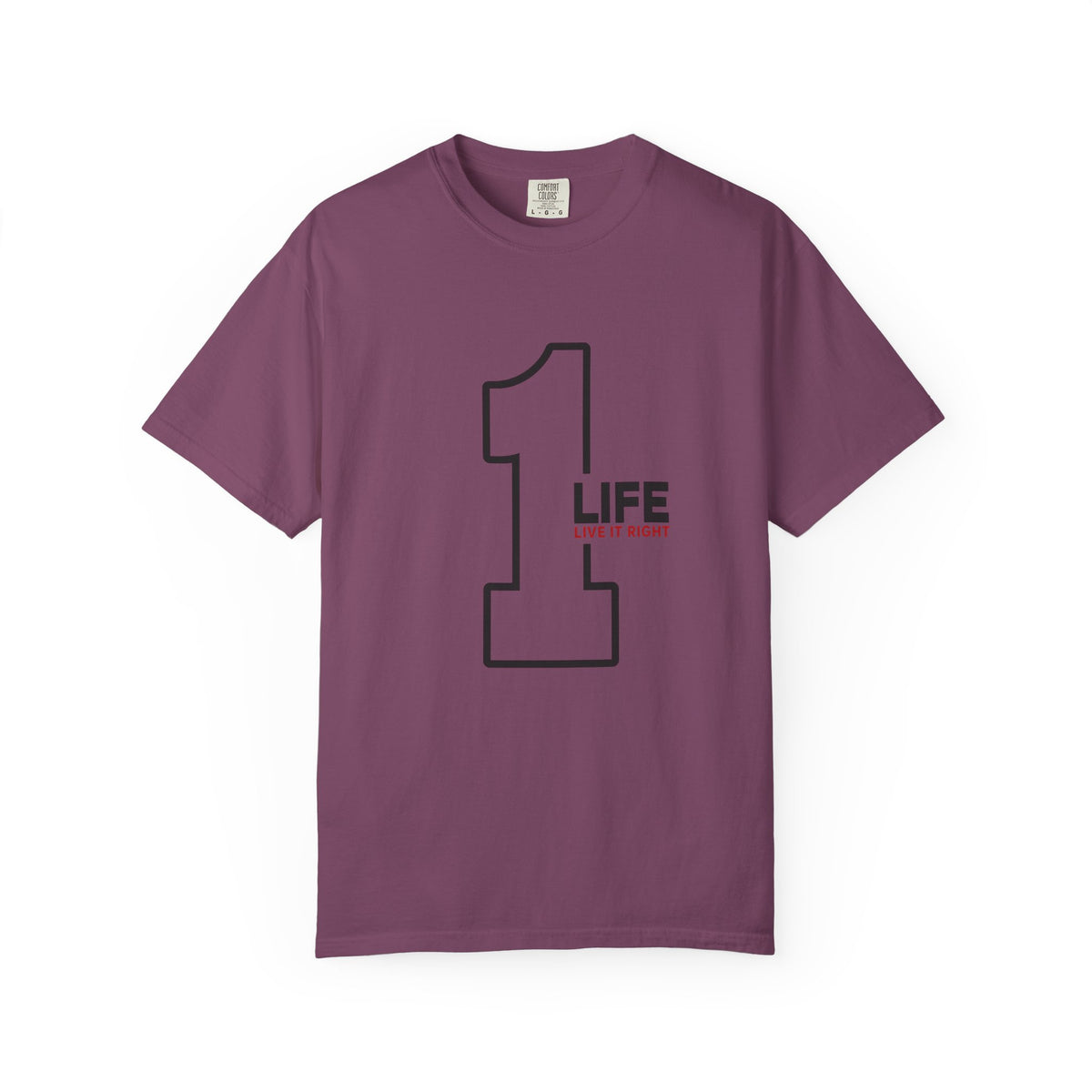 1 Life "Live It Right" T-Shirt — Minimalist Motivational Tee