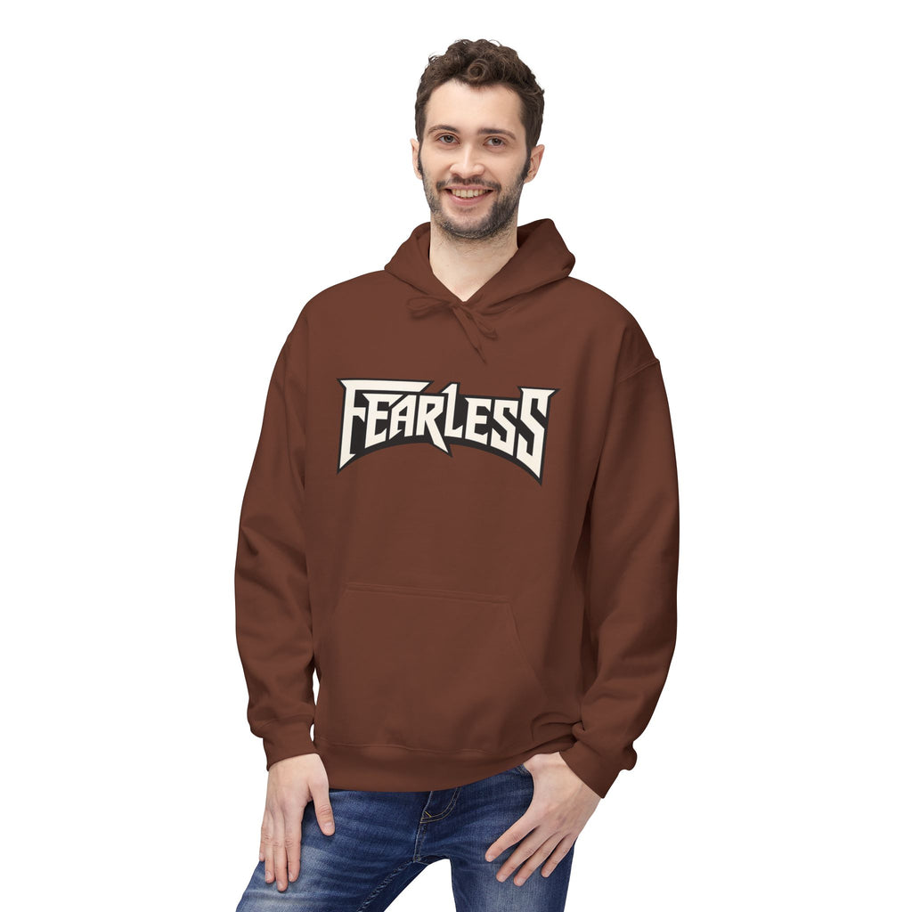 Fearless Graphic Hoodie — Bold Retro Logo Pullover
