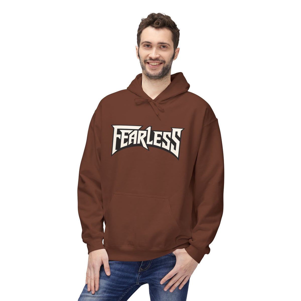 Fearless Graphic Hoodie — Bold Retro Logo Pullover