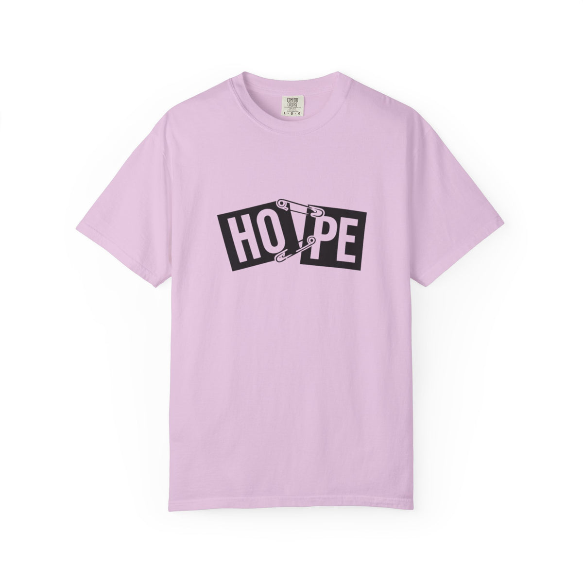 Hope Safety Pin T-Shirt — Graphic 'HOPE' Design