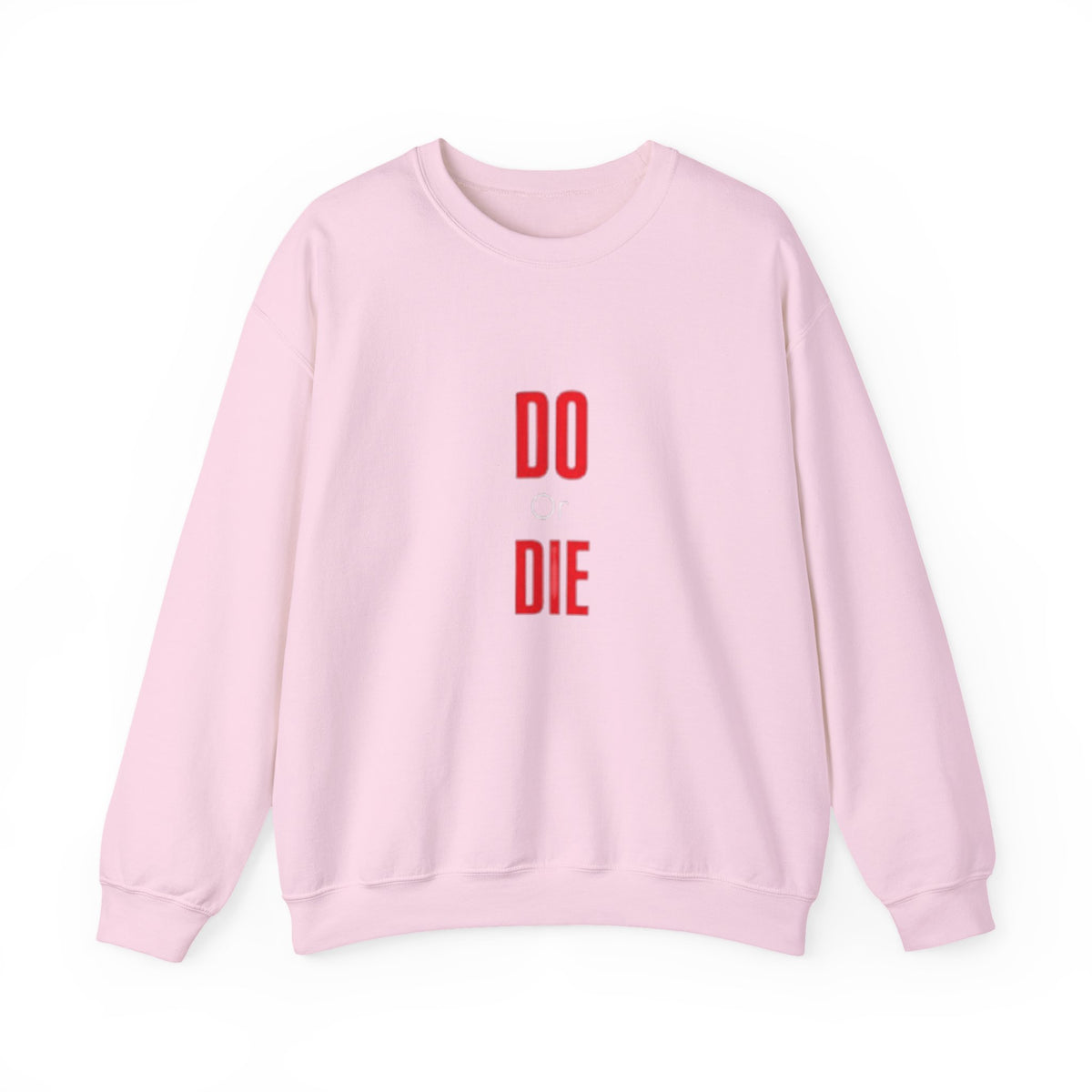 Crewneck Sweatshirt – Minimal 'DO / DIE' Red Vertical Typography