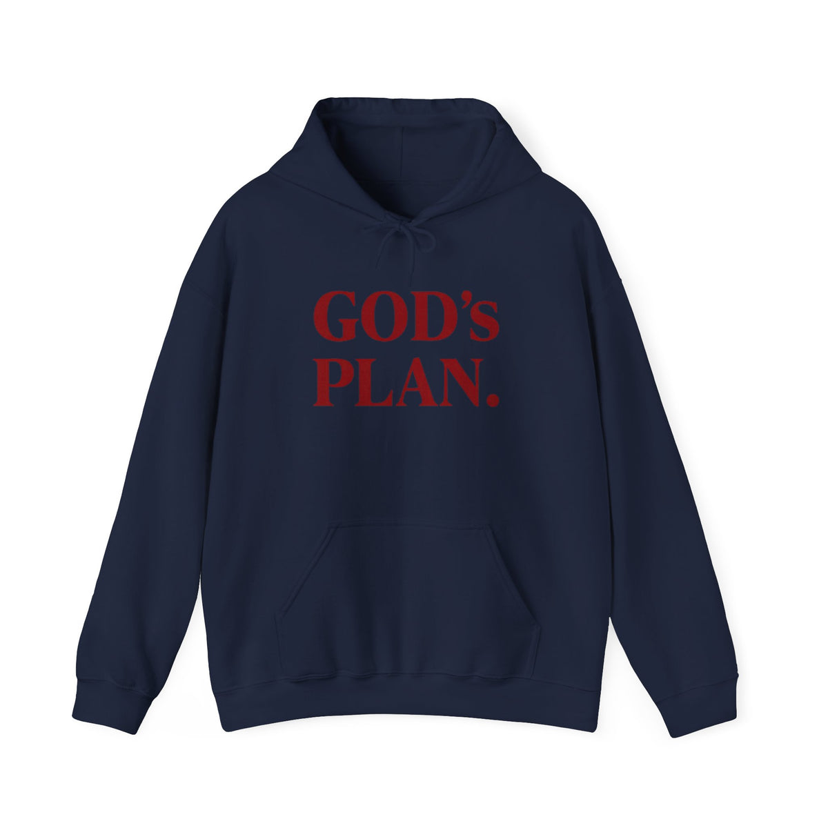 God's Plan Hoodie — Faith-Inspired White Pullover