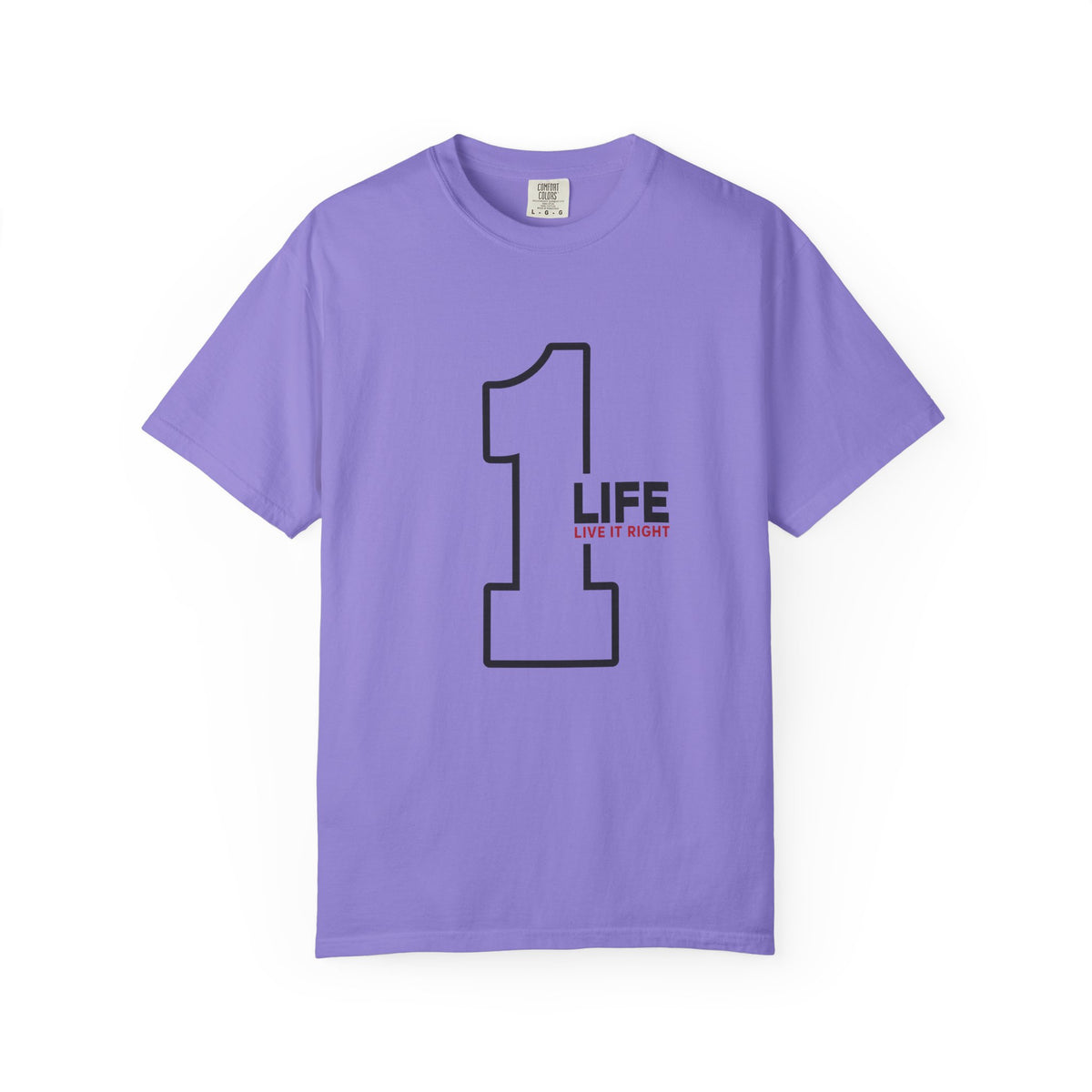 1 Life "Live It Right" T-Shirt — Minimalist Motivational Tee