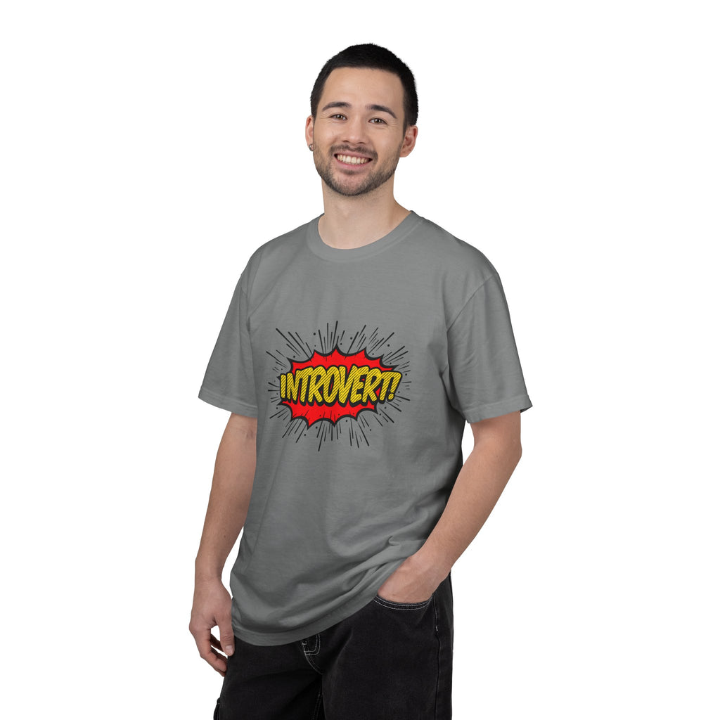 Introvert Comic Pop T-Shirt — Graphic "INTROVERT!" Tee