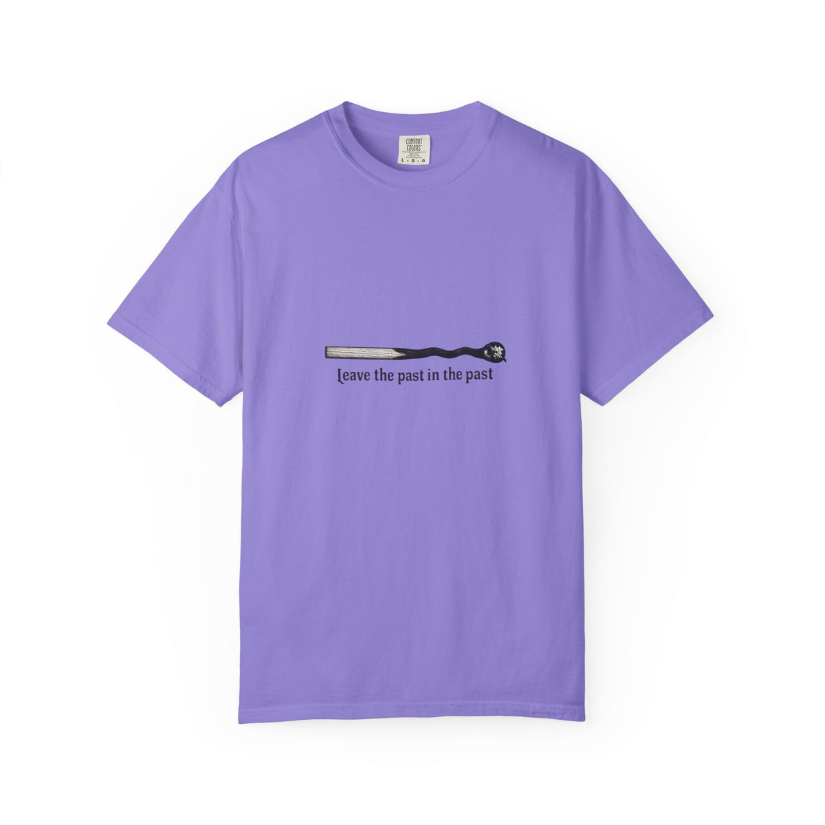 T-Shirt — Minimal Smoking Pipe Graphic “Leave the Past in the Past”
