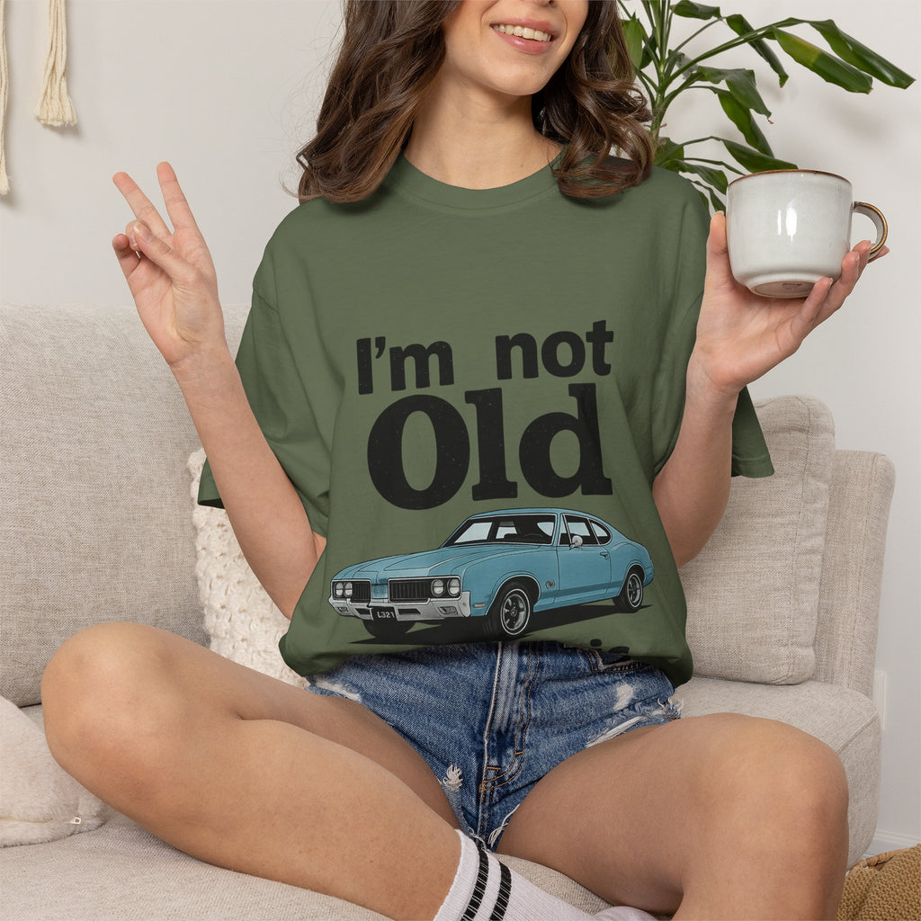 Classic Car T-Shirt — "I'm Not Old I'm Classic" Vintage Auto Tee