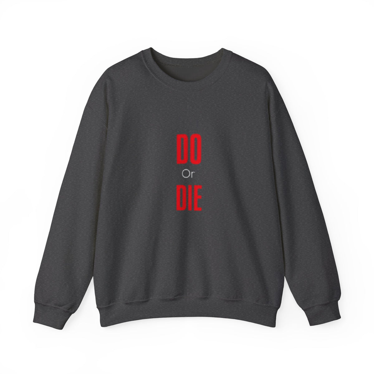 Crewneck Sweatshirt – Minimal 'DO / DIE' Red Vertical Typography