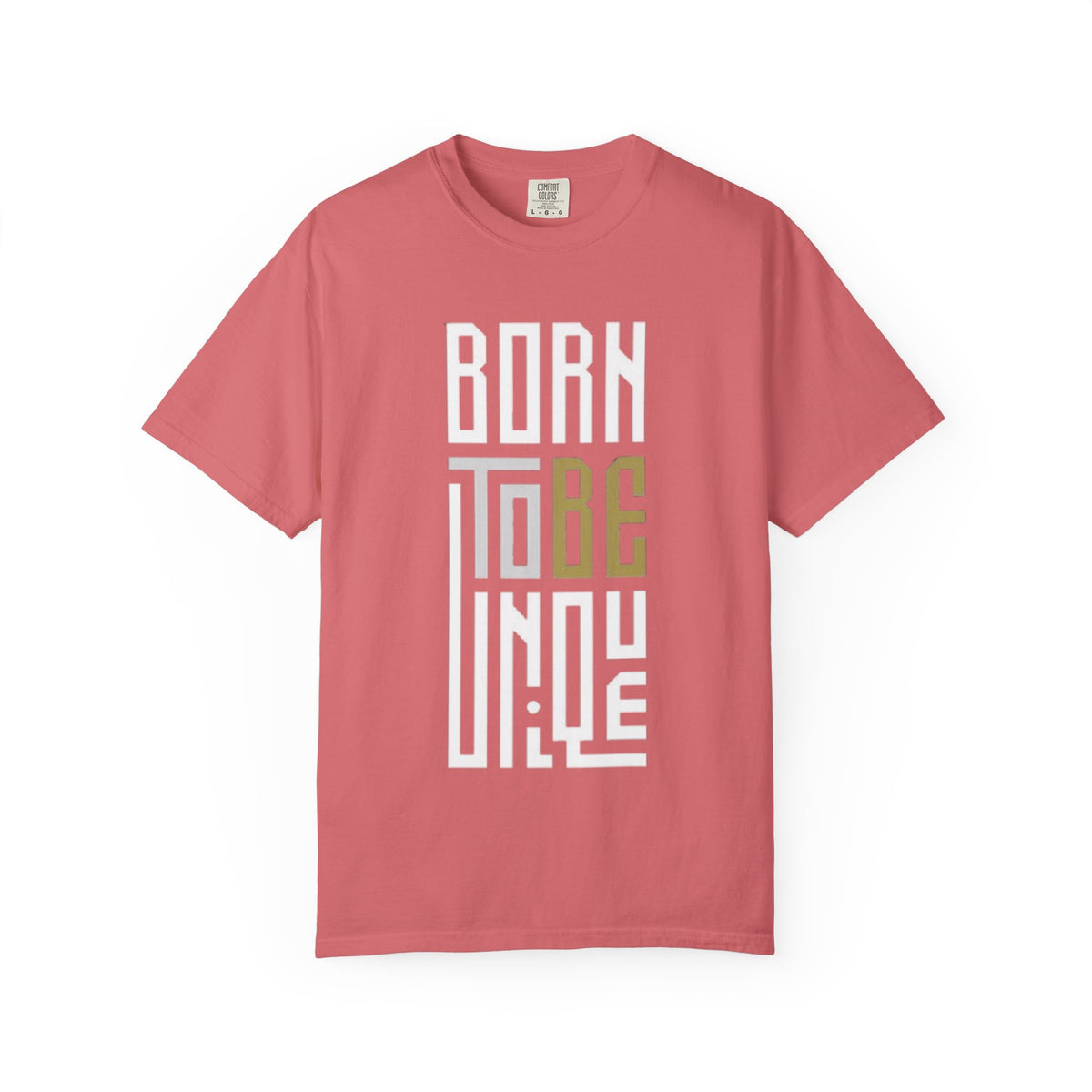 T-Shirt — "Born To Be Untile" Bold Vertical Typography Tee