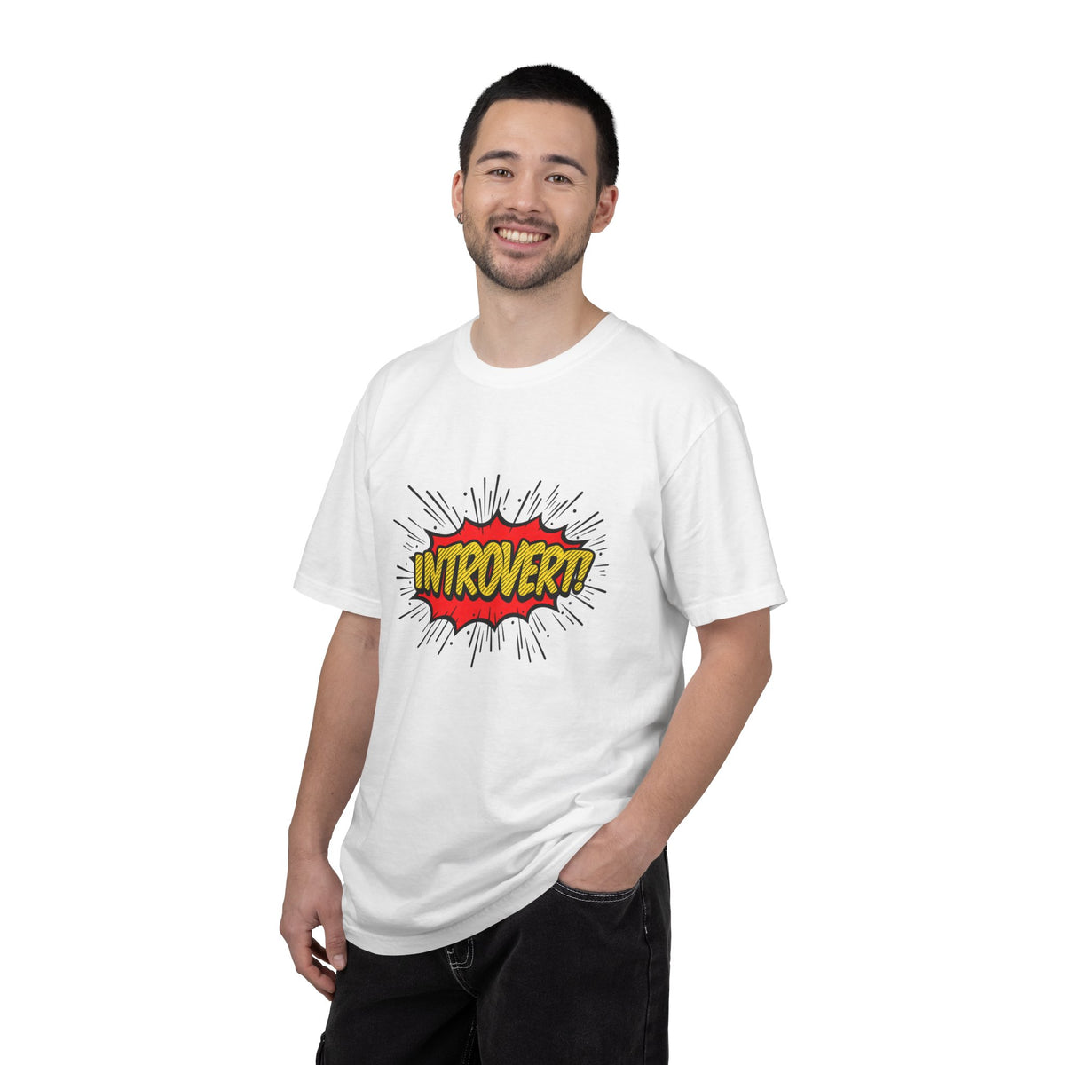 Introvert Comic Pop T-Shirt — Graphic "INTROVERT!" Tee
