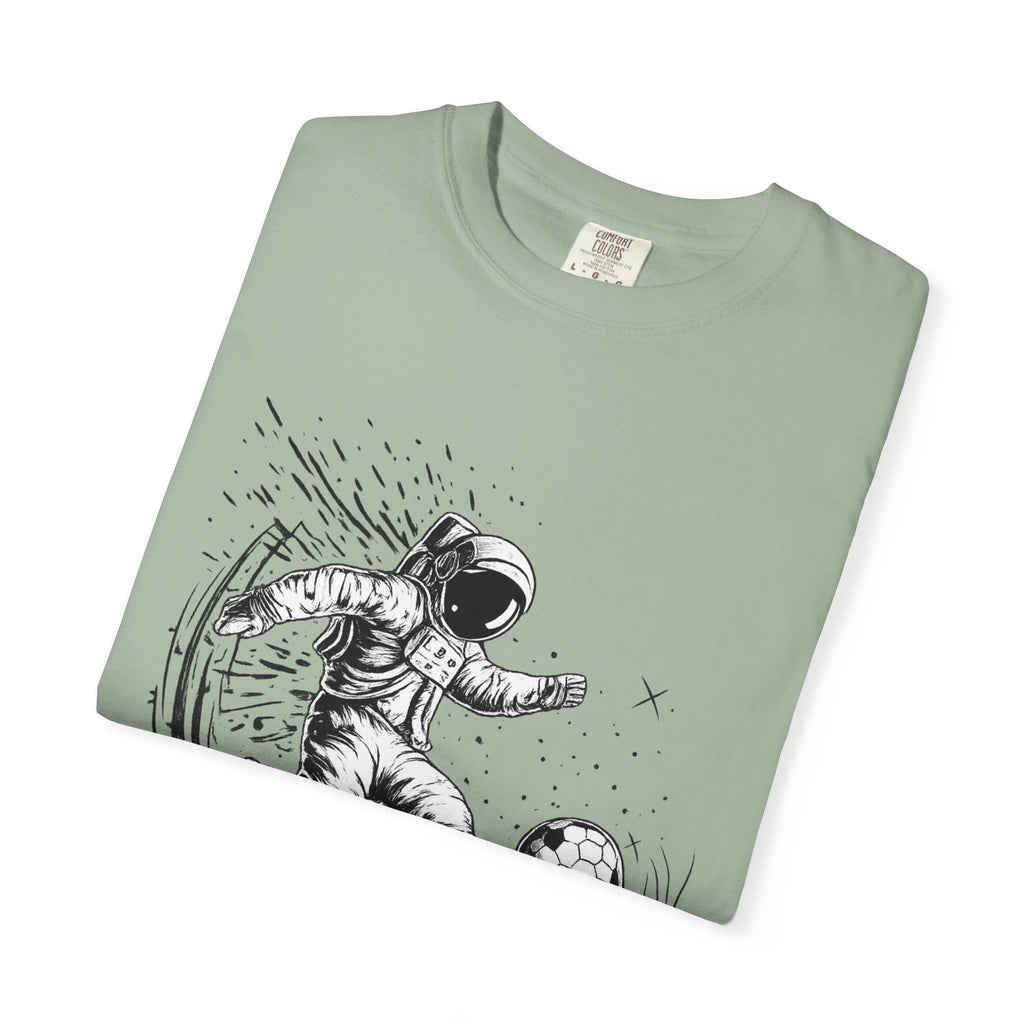 Astronaut Soccer T-Shirt — Space Football Graphic Tee