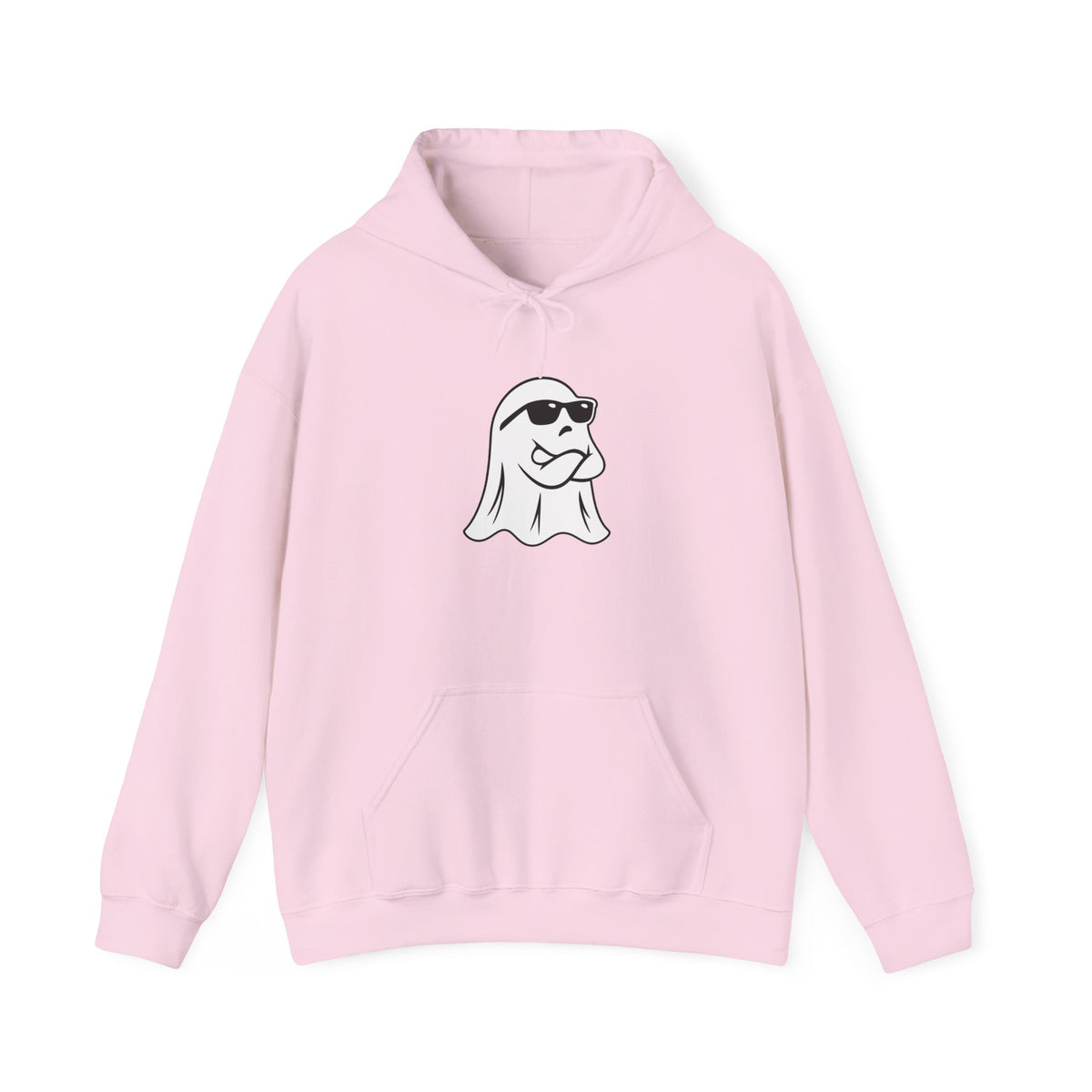 Cool Sunglasses Ghost Hoodie — Cute Minimalist Halloween Pullover