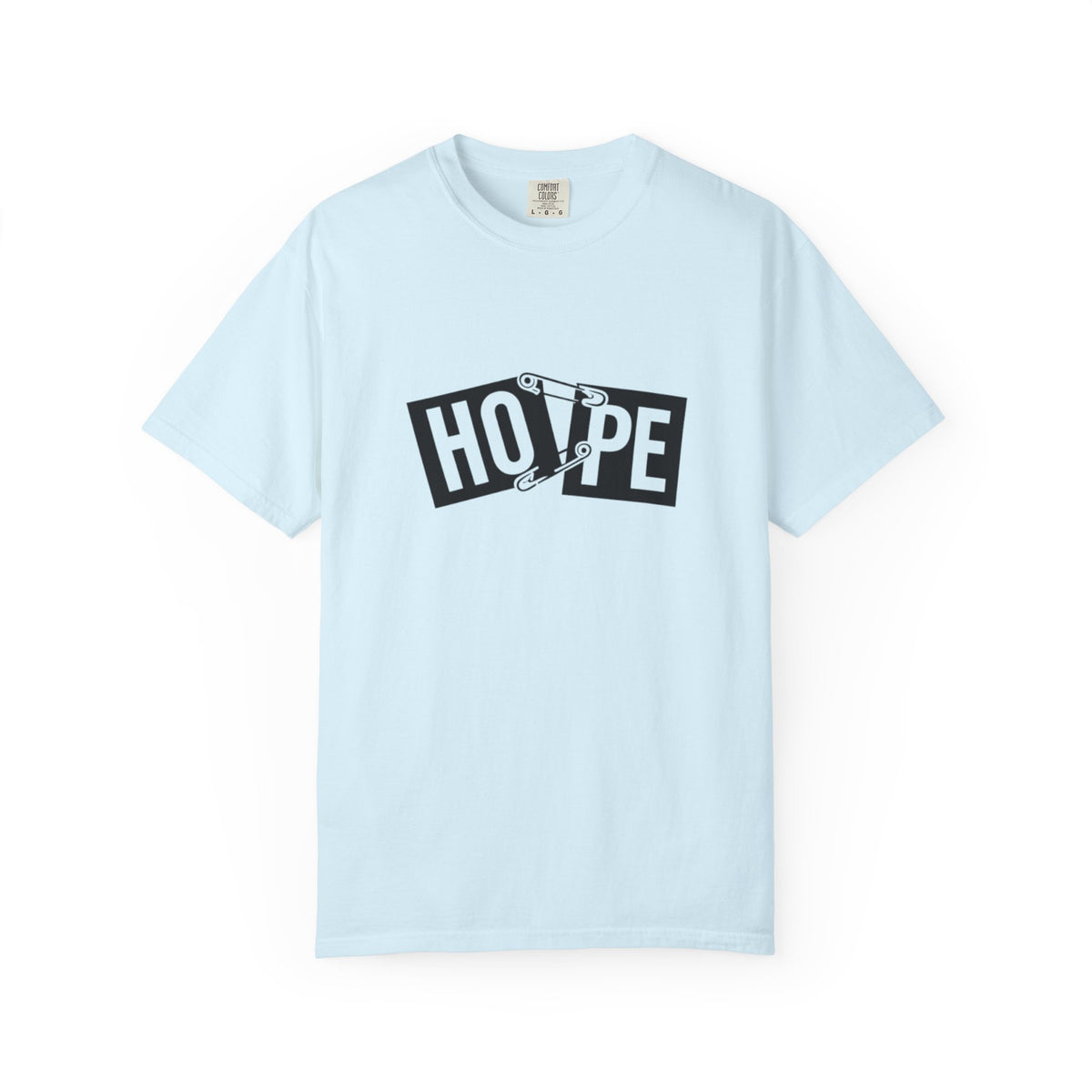 Hope Safety Pin T-Shirt — Graphic 'HOPE' Design