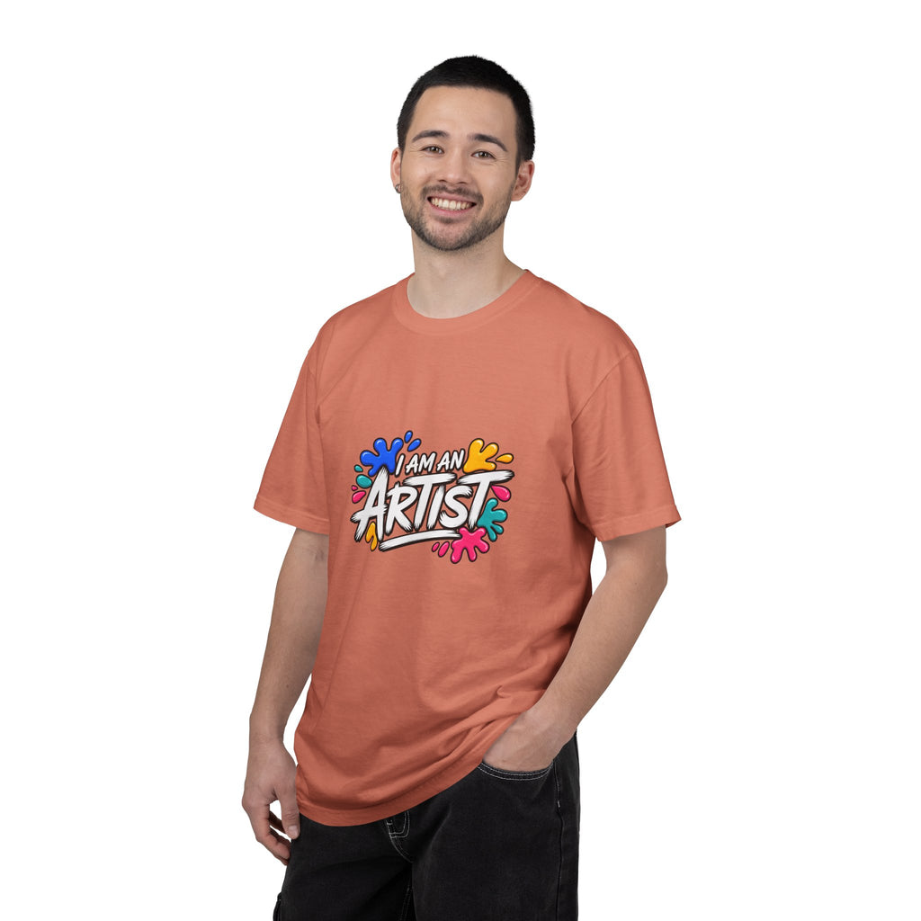 Artist T‑Shirt — "Human Artist" Colorful Paint Splash Graphic Tee