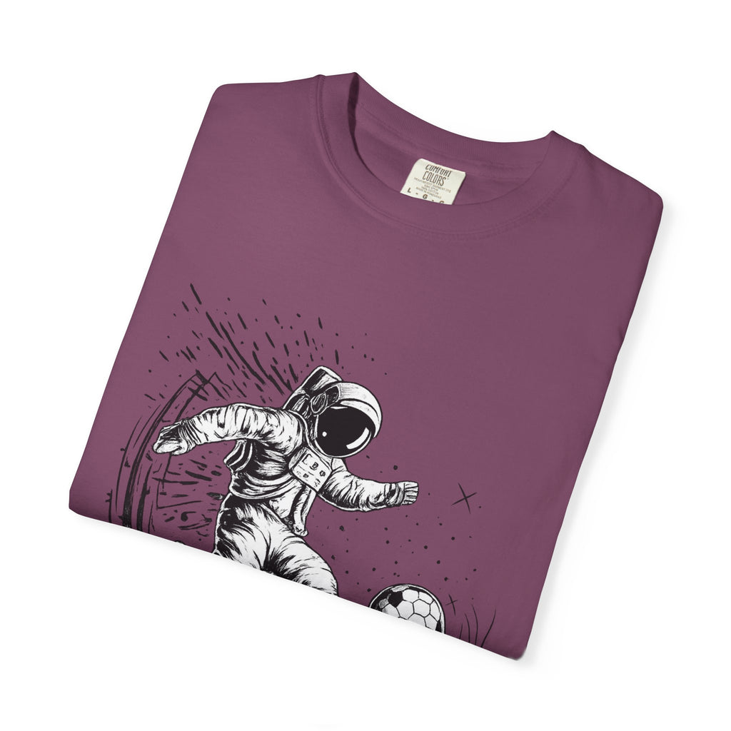 Astronaut Soccer T-Shirt — Space Football Graphic Tee