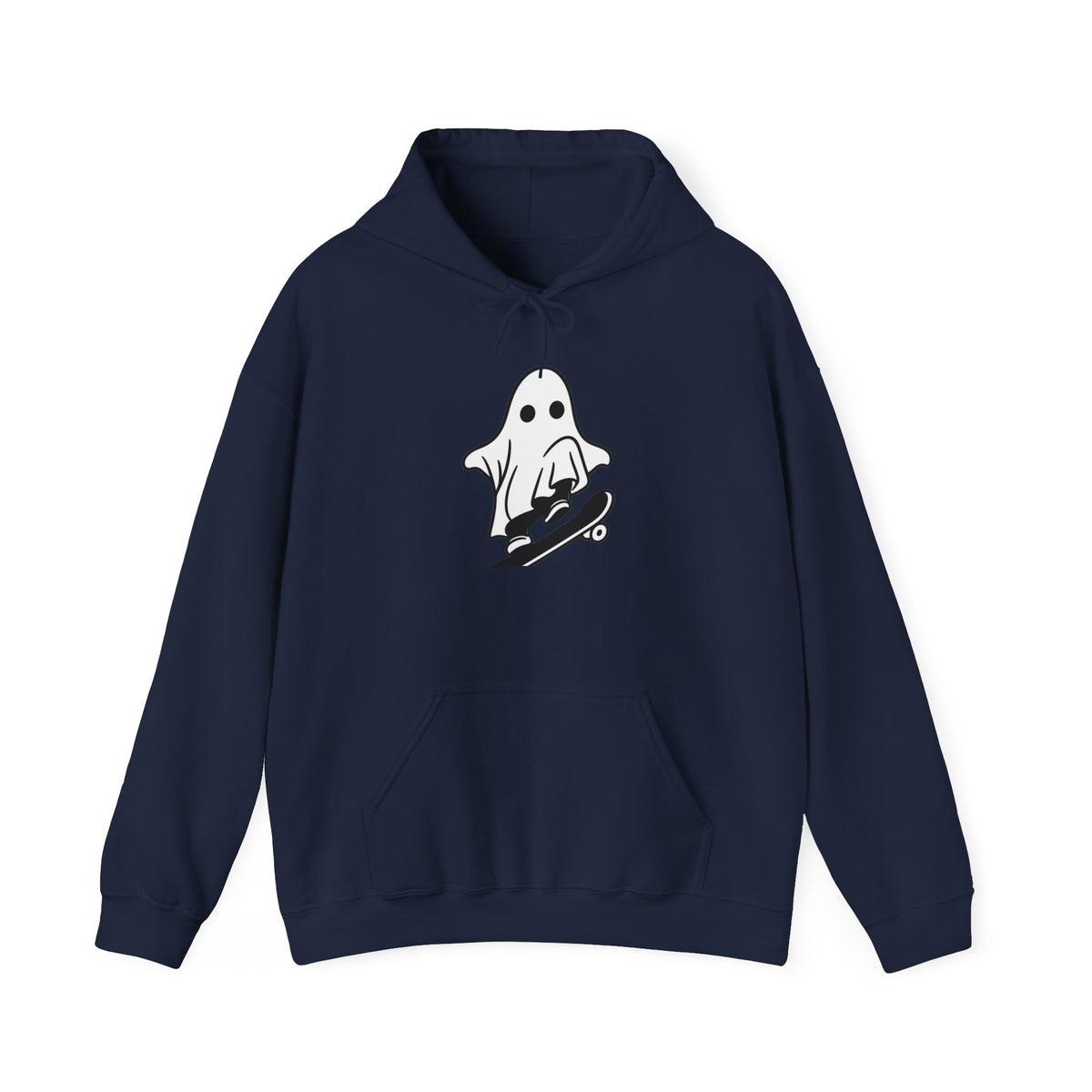 Ghost Skateboard Hoodie — Cute Skateboarding Ghost Graphic Sweatshirt