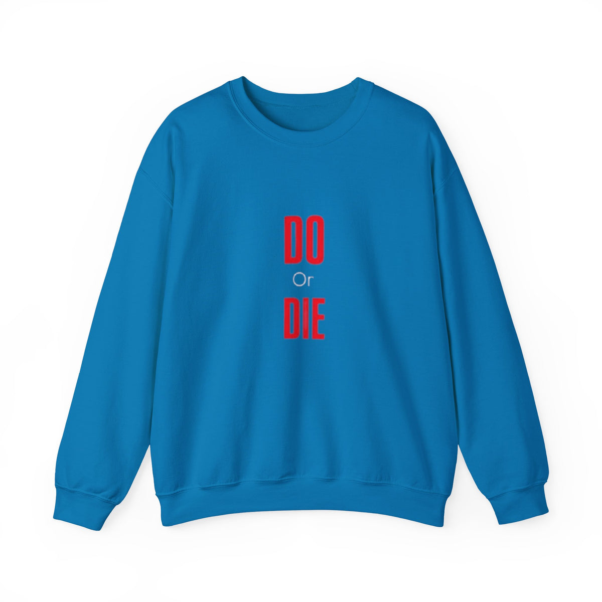 Crewneck Sweatshirt – Minimal 'DO / DIE' Red Vertical Typography