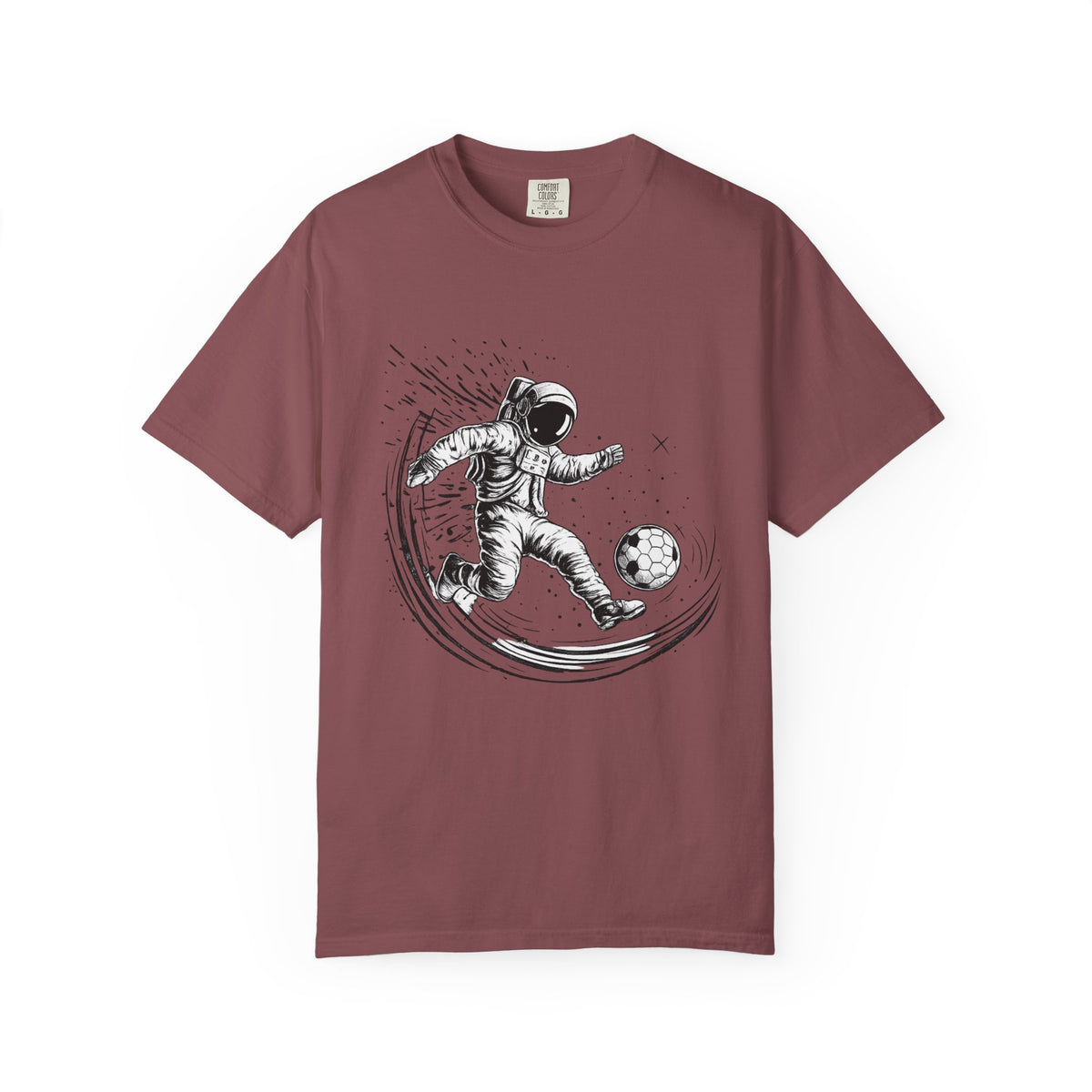 Astronaut Soccer T-Shirt — Space Football Graphic Tee