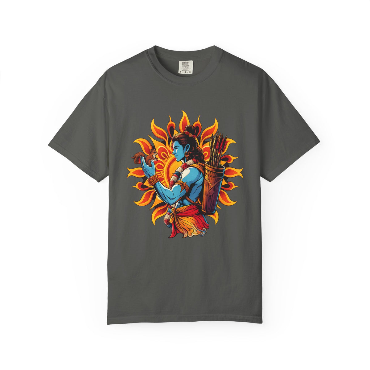 T-Shirt Ram Ji — Mythic Archer Illustration Tee (Sunburst Warrior Graphic)