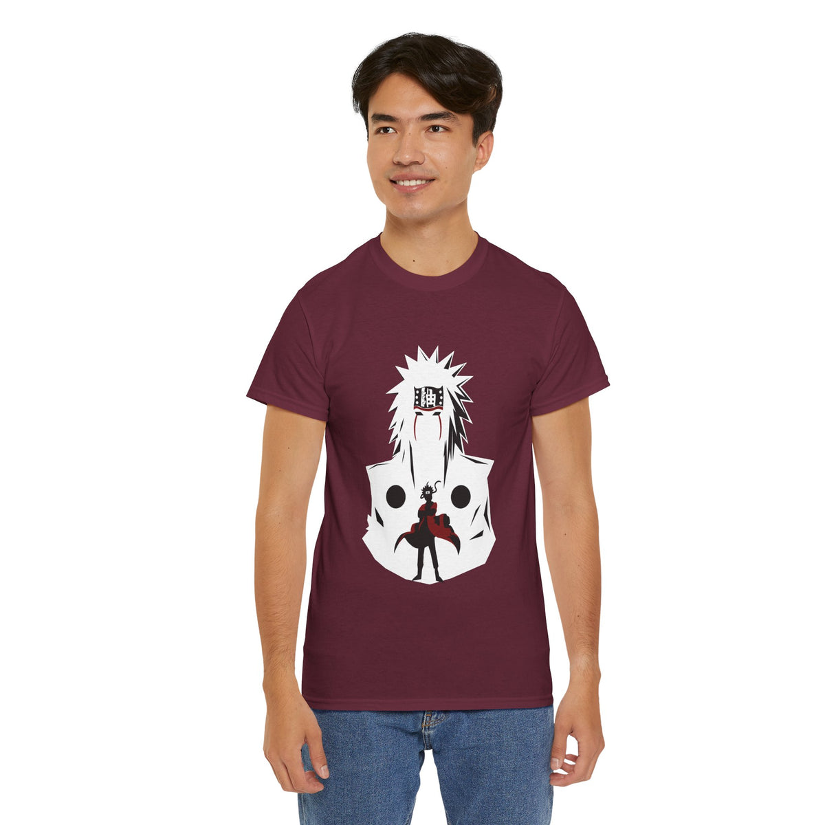 Anime Shadow Warrior T-Shirt — Silhouette Battle Graphic Tee