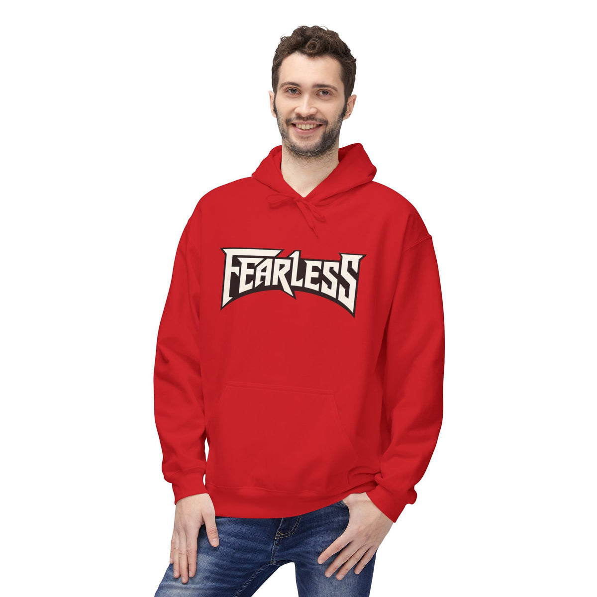 Fearless Graphic Hoodie — Bold Retro Logo Pullover