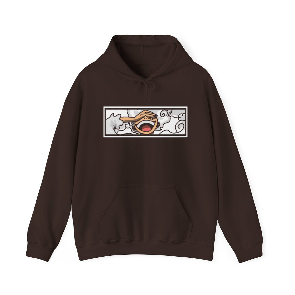 Laughing Mouth Graphic Hoodie — Anime Smile Streetwear Hoodie