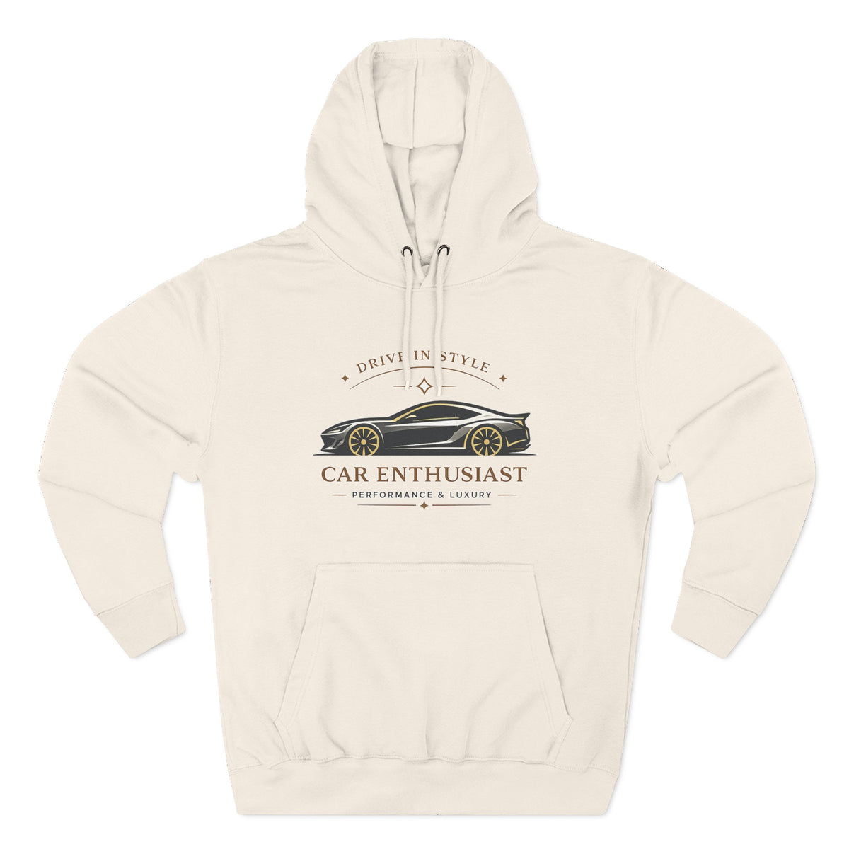 Car Enthusiast Hoodie — Vintage Sports Car Graphic, 'Drive in Style' Casual Pullover