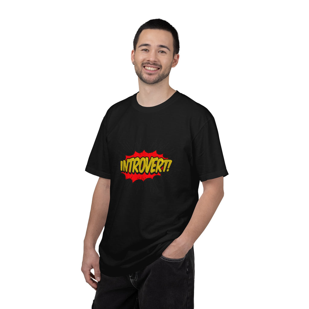 Introvert Comic Pop T-Shirt — Graphic "INTROVERT!" Tee