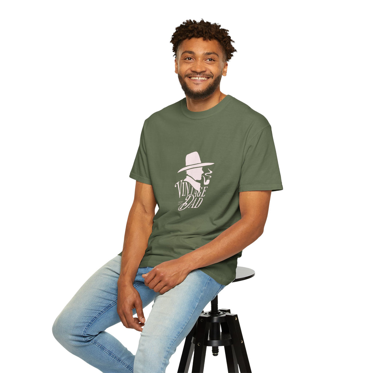 Vintage Dad graphic tee | Retro hat & pipe design