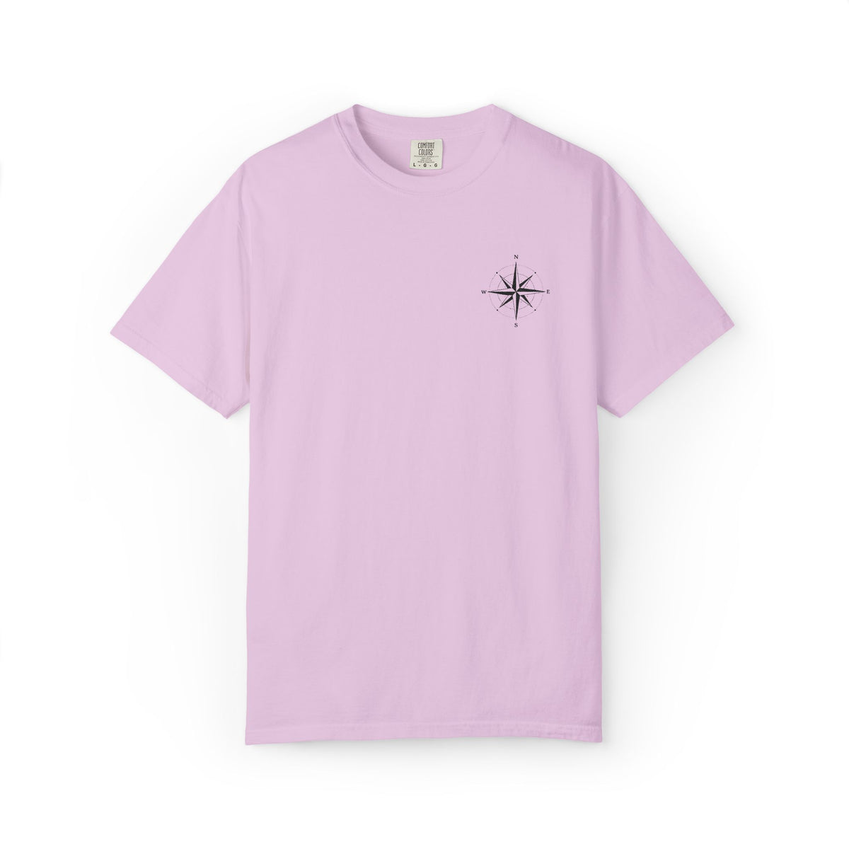 Compass Rose Pocket T-Shirt — Minimal Nautical Graphic Tee