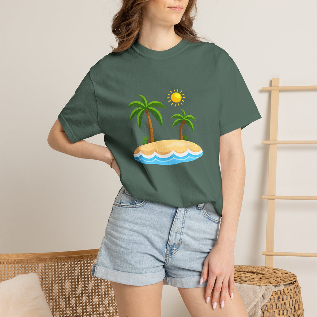 Island Paradise T-Shirt — Tropical Palm Tree Beach Graphic