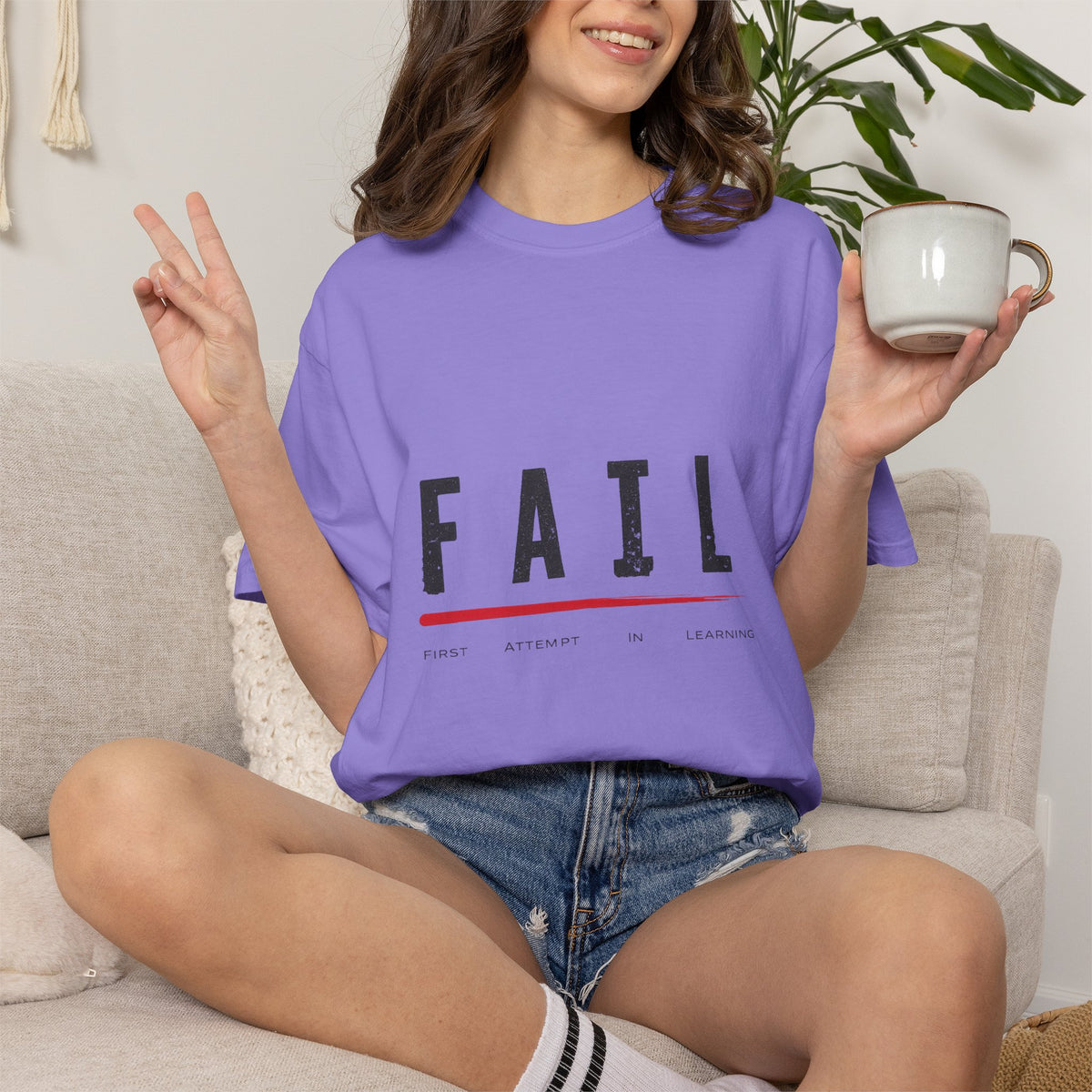 FAIL Graphic T‑Shirt — Minimalist Vintage Inspired Mens Tee