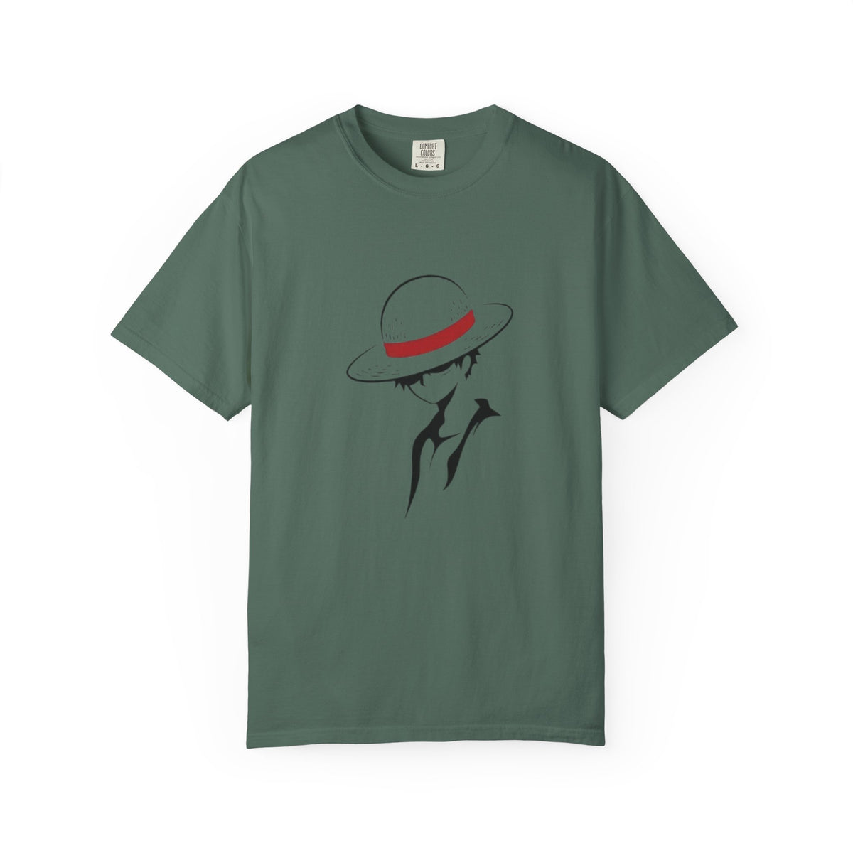 Minimal Straw Hat Silhouette T-Shirt