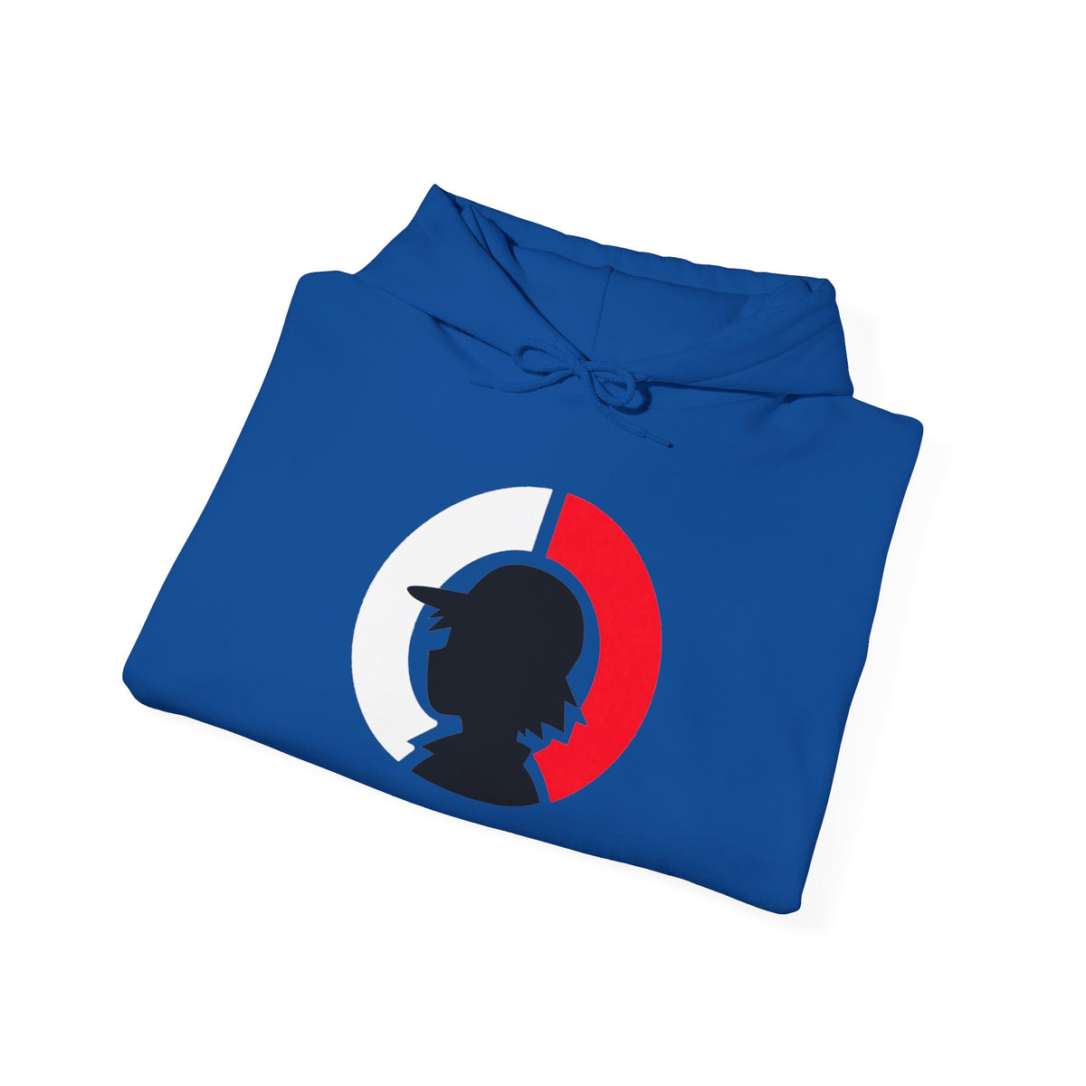 Detective Silhouette Hoodie – Minimal Red Moon Mystery Graphic