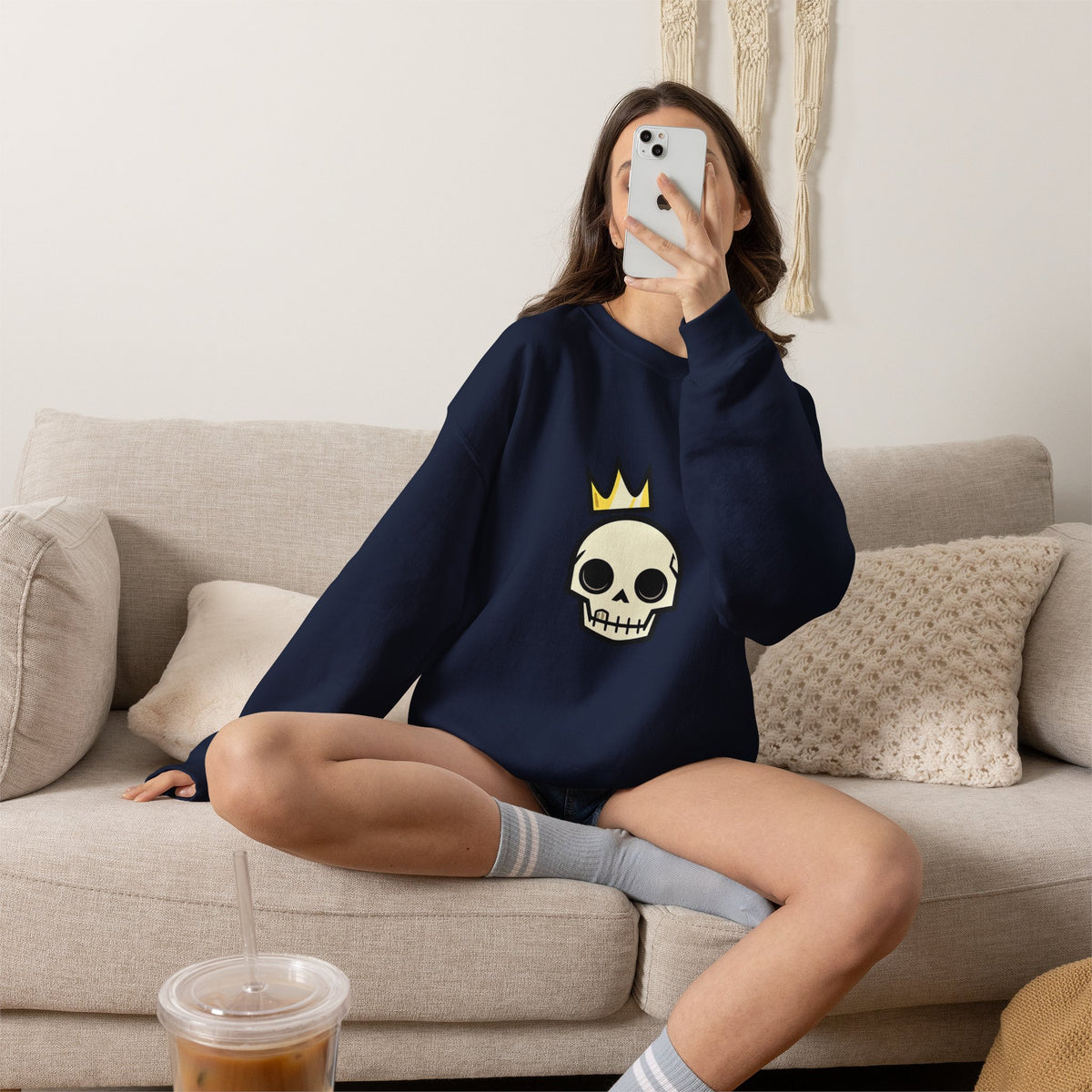 Crowned Skull Crewneck Sweatshirt
