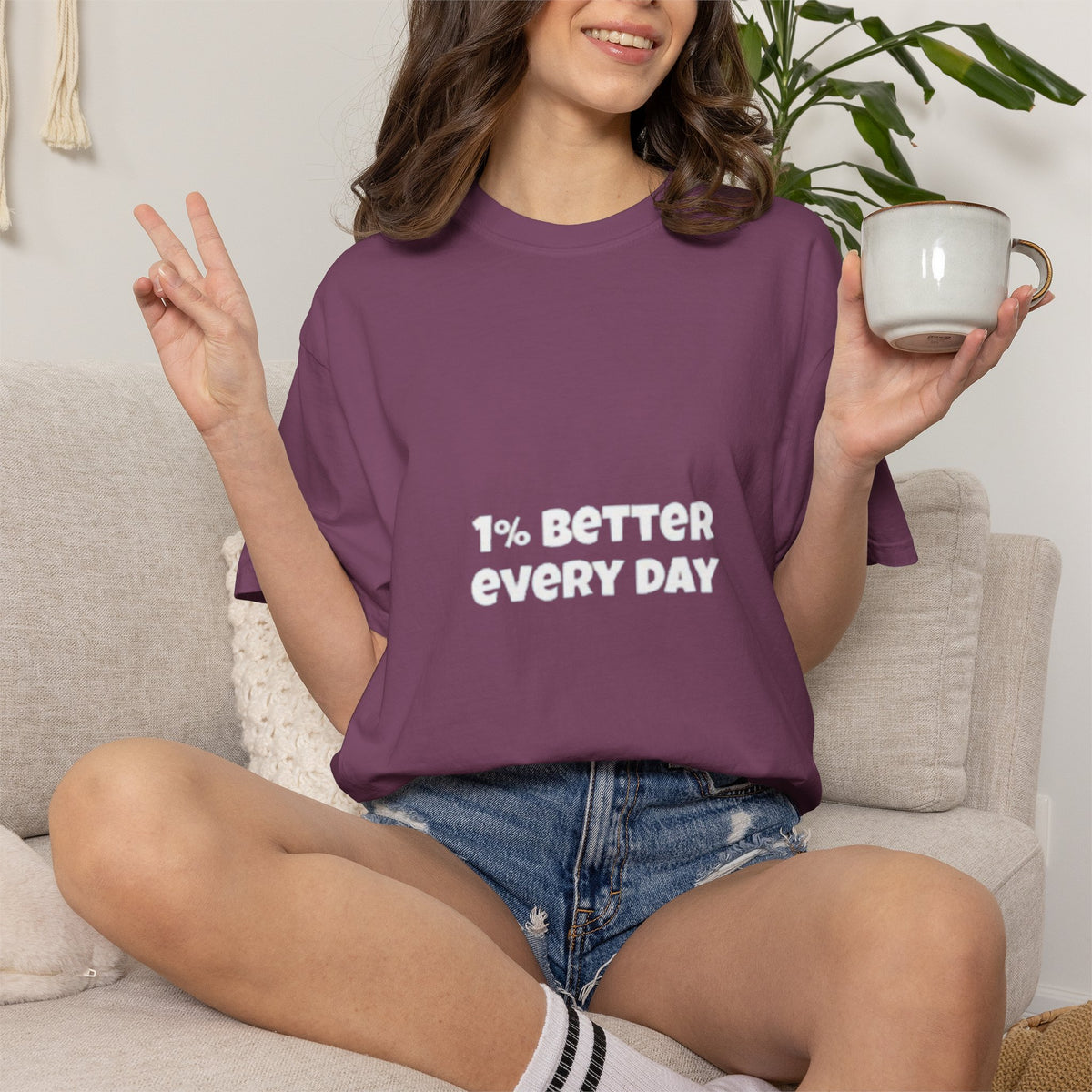 1% Better Every Day T-Shirt — Motivational Daily Progress Tee
